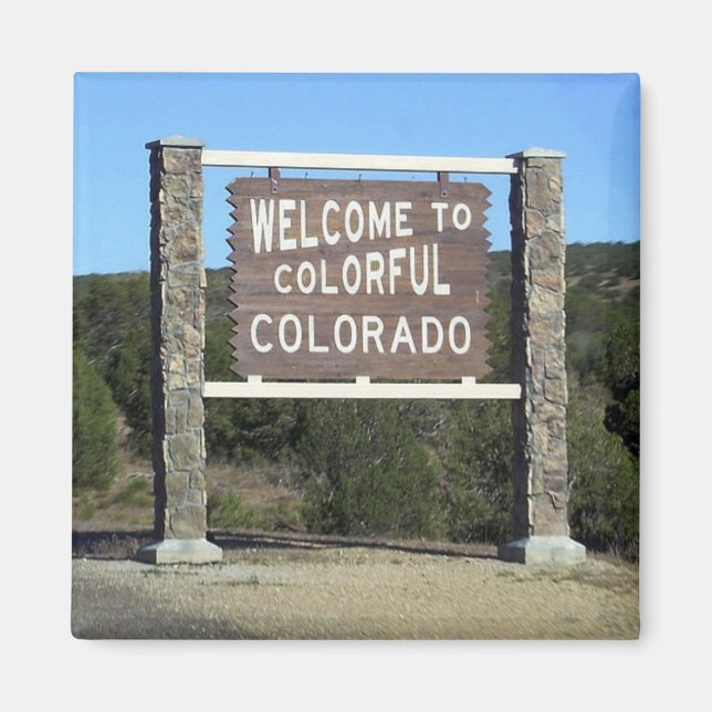 Colorado Travel Souvenir Frigo Magnet (Devant)