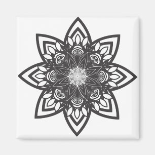Coloration adulte : Aimant de mandala