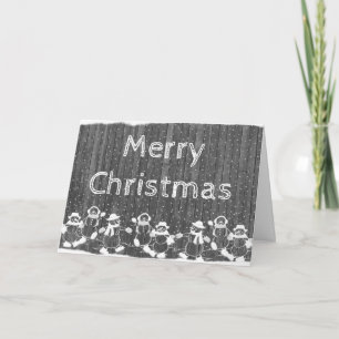 Coloration adulte : Carte de Noël Pain d'épices Ho