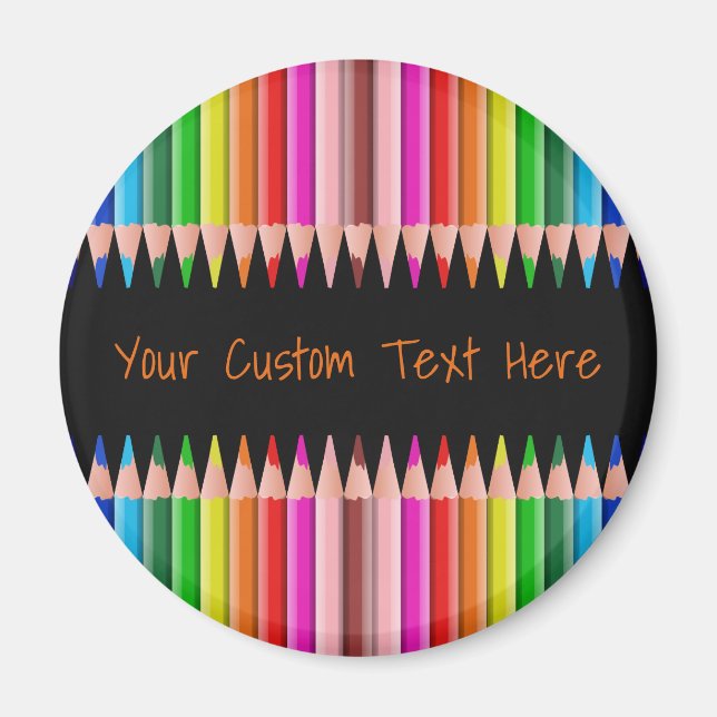 Coloration des crayons magnets personnalisés (Devant)