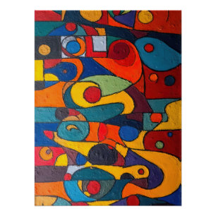 Colorcube 1 Poster de cuisine colorée