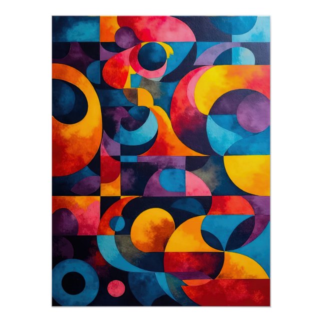 Colorcube 6 Poster de cuisine colorée (Devant)