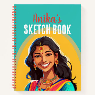 Coloré Ado personnalisé livre de croquis fille