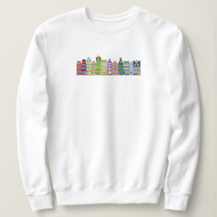 Coloré Amsterdam Row Maisons Chaleureux Sweatshirt