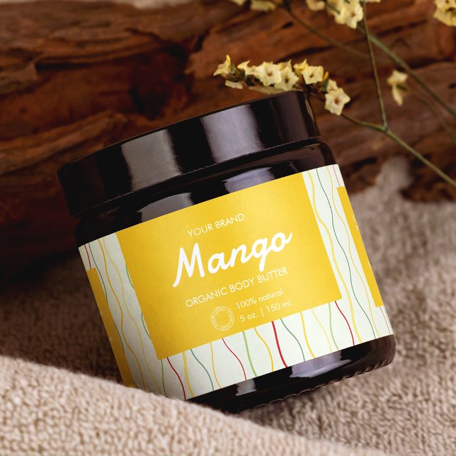 Coloré Cosmétique Abstrait Envelopper le Étiquette (Créateur téléchargé)