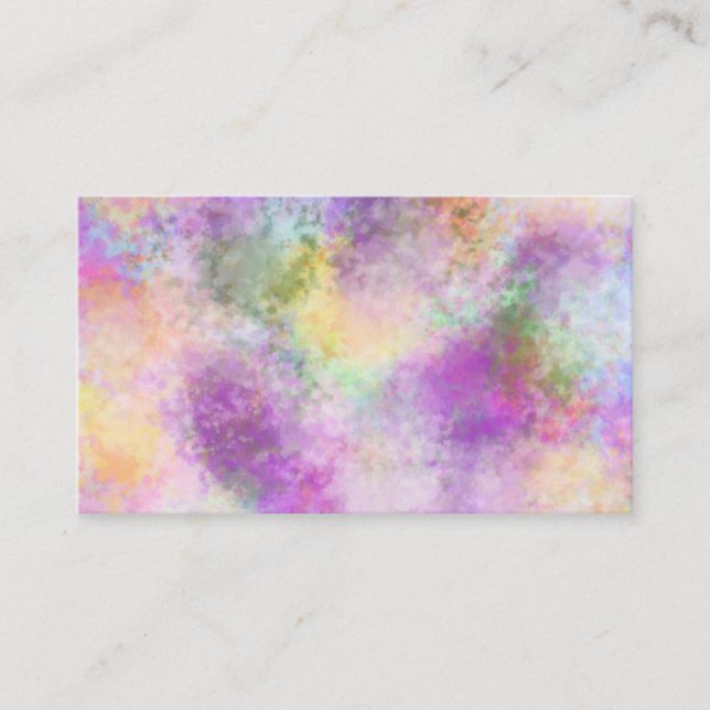 Coloré de joie Carte de visite (Devant)