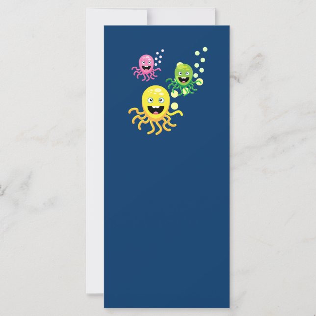 Coloré drôle octopi (Devant)