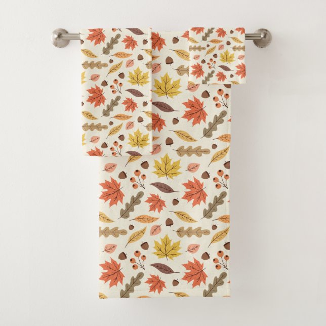 Coloré Feuille d'automne Motif (En situation)