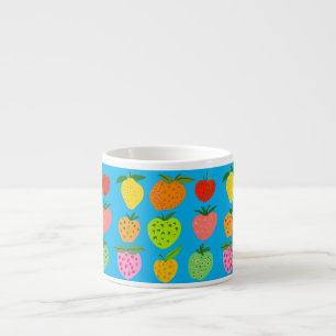 Coloré fruité motif os china mug