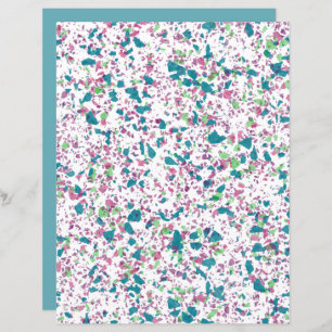 Coloré Funky Terrazzo Art Scrapbook Papier
