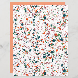 Coloré Funky Terrazzo Art Scrapbook Papier