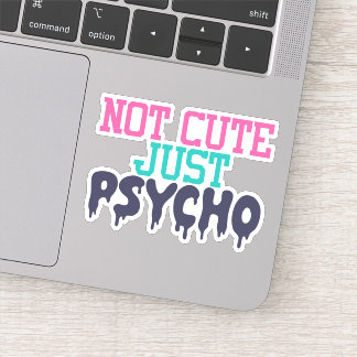 Coloré Funny Psycho Die Cut Sticker Decal