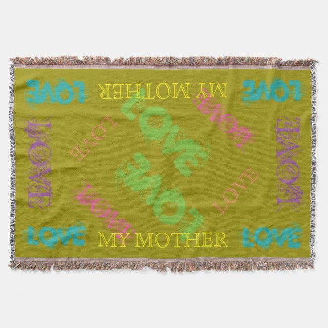 Coloré ma couverture de jet de mère (Devant)