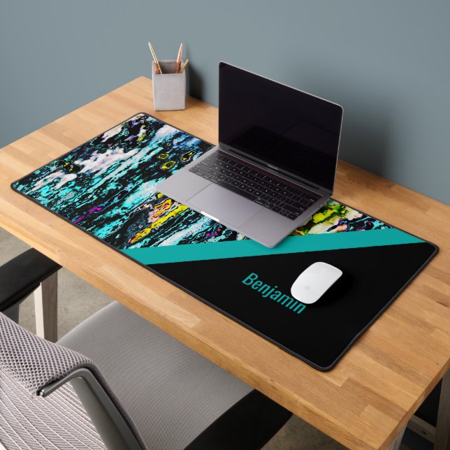 coloré + marbre cool noir chic (Bureau 2)