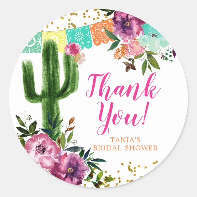 Coloré mexicain Taco sur Love Merci Sticker (Devant)