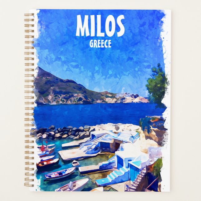 Coloré Milos Grèce Travel Art (Devant)