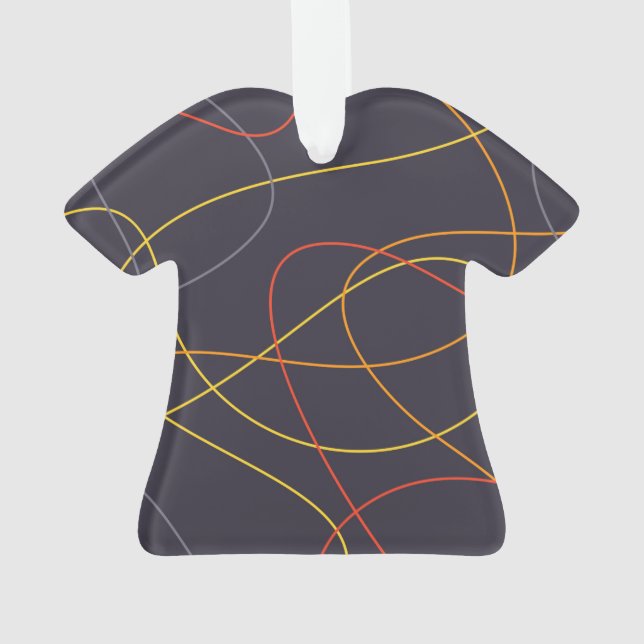 Coloré, moderne, simple, tendance, courbes lignes  (dos)