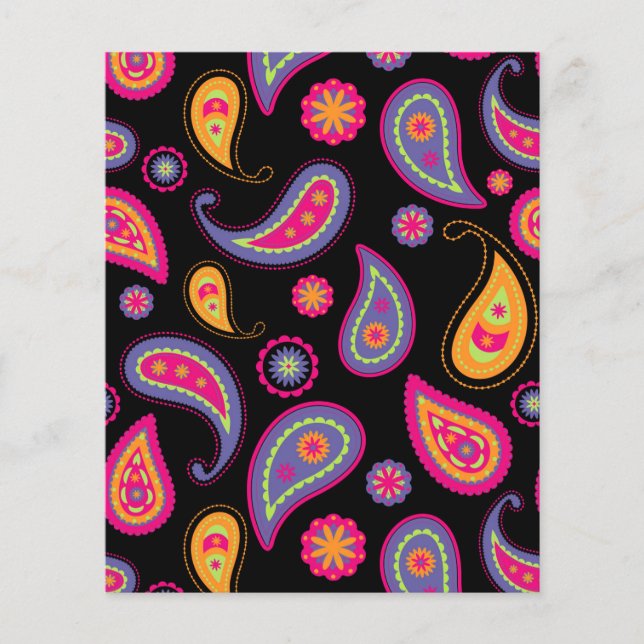 Coloré Paisley sans couture Motif (Devant)