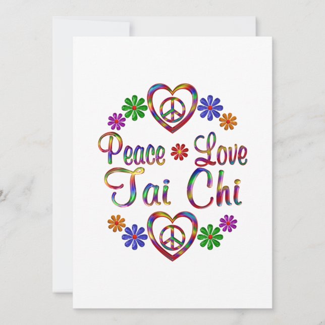 Coloré Peace Love Tai Chi (Devant)