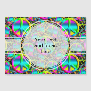 Coloré PEACE motif sans faille + vos idées