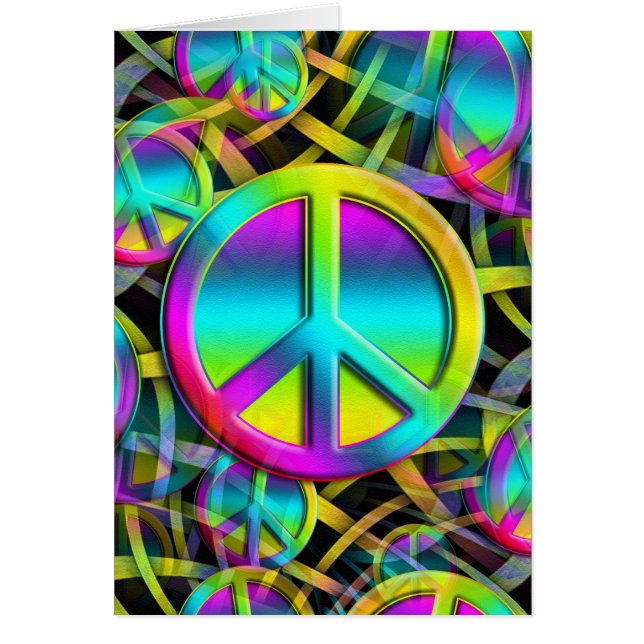 Coloré PEACE motif sans faille + vos idées (Devant)