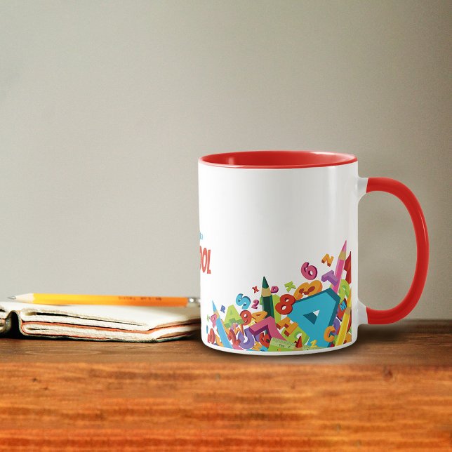 Coloré Retour à l'école Café Mug (Créateur téléchargé)