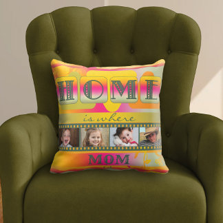 Coloré Retro Spring Maman Coussin photo