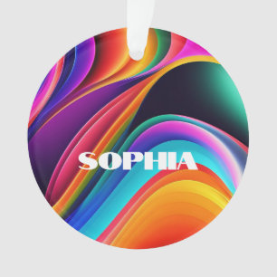 Coloré Rétro Waves Personnel