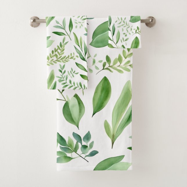 Coloré Rustique Eucalyptus Feuilles d'aquarelle (En situation)