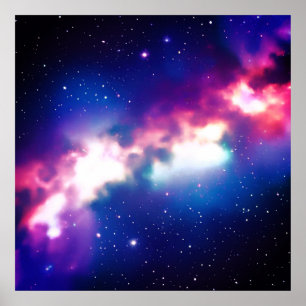 Coloré Serpent Nebula Galaxy Poster d'art