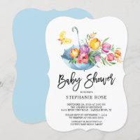 Coloré Springtime Tulip BabyShower Invitation