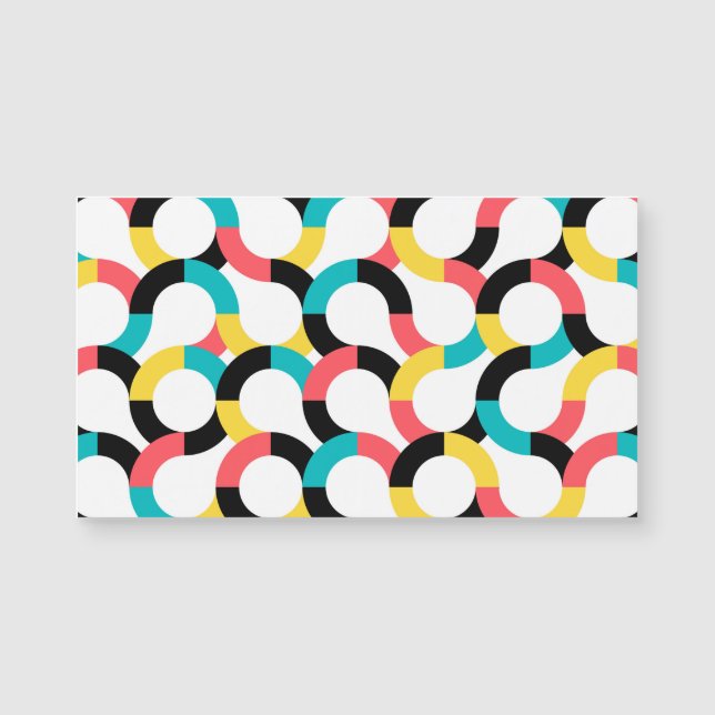 Coloré, tendance, gai, fun moderne géométrique (Devant)