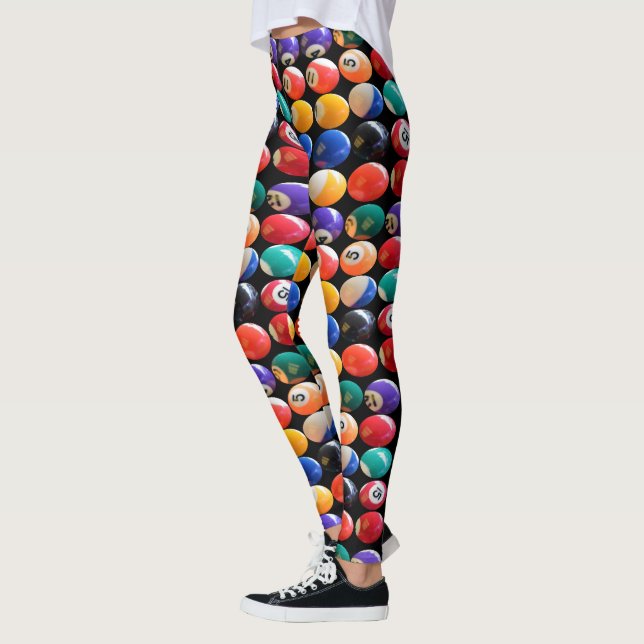 Coloré Traditionnel Eightball', Dames Leggings (Gauche)