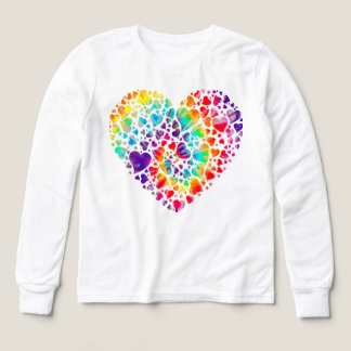 Coloré Tye Dye Dé Tie Cœur Saint Valentin