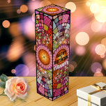 Colorée Art fin Mosaïque Boite à vin<br><div class="desc">Une boîte à vin colorée et festive avec un motif de mandala en mosaïque. Beau pour un anniversaire ou une autre célébration.</div>