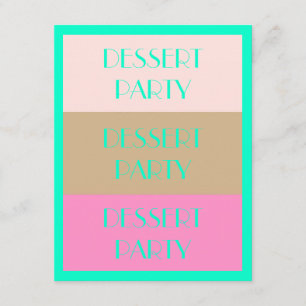 COLORÉE FÊTE DES DESSERTS INVITATION "NEAPOLITAN"