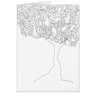 Colorez votre propre carte - arbre