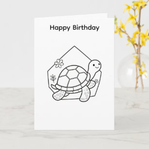 Colorez votre propre carte de tortue