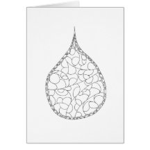 Colorez votre propre carte - gouttelette de cercle