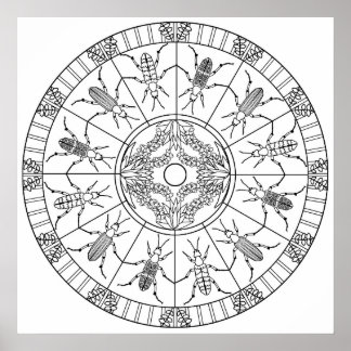 Colorez Vous-Même Mandala Poster Blister Blister B