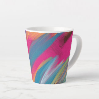 Colorful Abstract Art Latte Mug