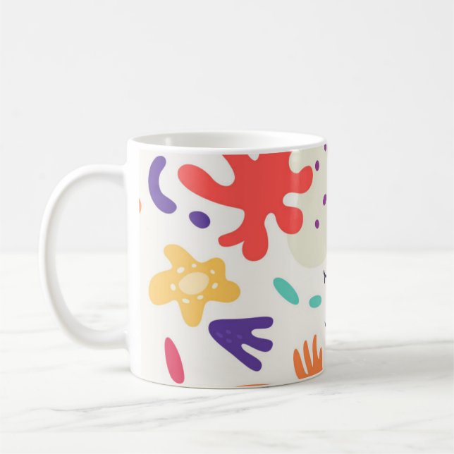 Colorful Abstract Design Mug (Gauche)
