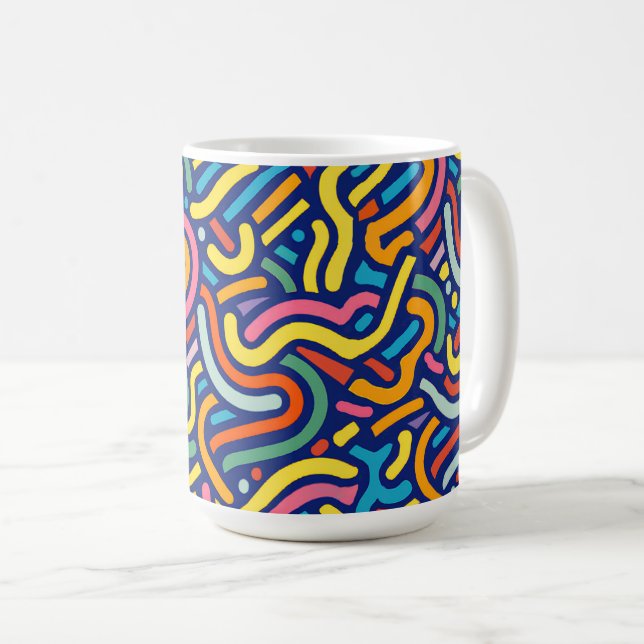 Colorful Abstract Flow Mug (Devant droit)