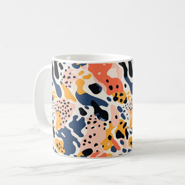 Colorful Animal Print Mug 03 (Devant gauche)