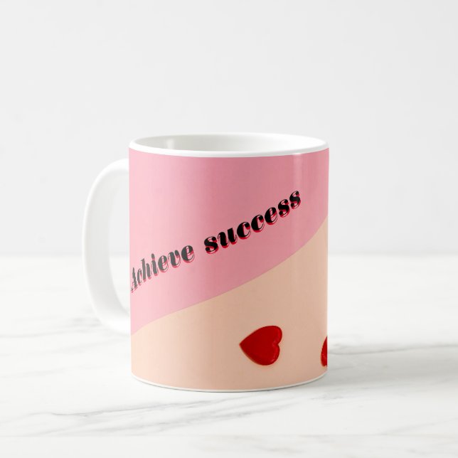 Colorful Atteindre le succès mug (Devant gauche)