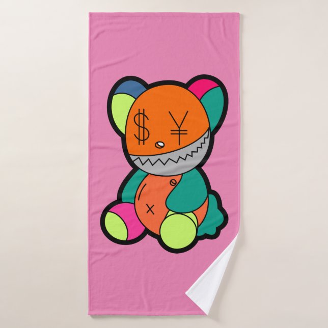 Colorful bear (Serviette de bain)