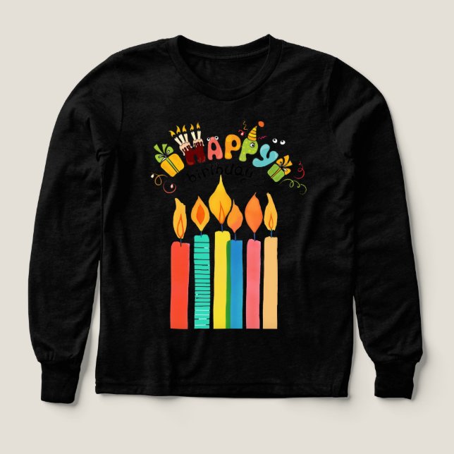 Colorful Birthday Candles Illustration (Motif recto)