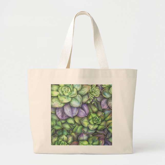 Colorful Botanical Illustration Tote Bag (Devant)