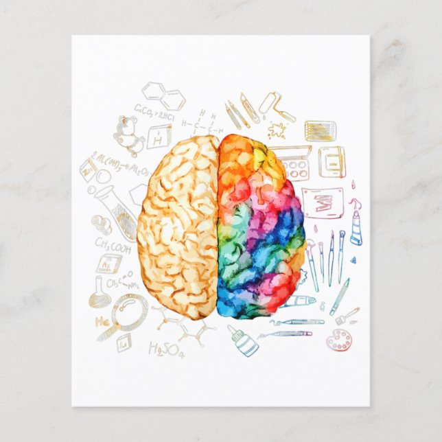 Colorful Brain - Science And Art - Neuroscience Ne (Devant)