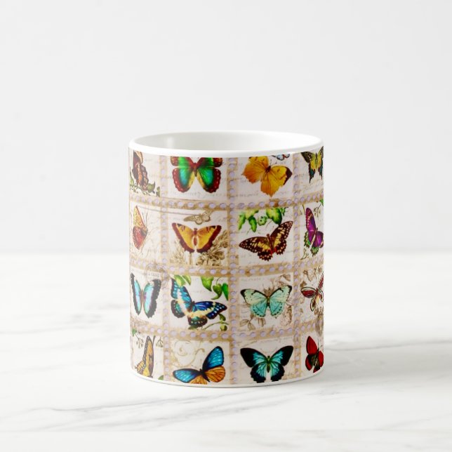 Colorful Butterfly Collection  Mug (Centre)